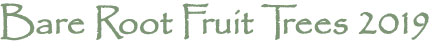 Bareroot Fruit Trees 2016
